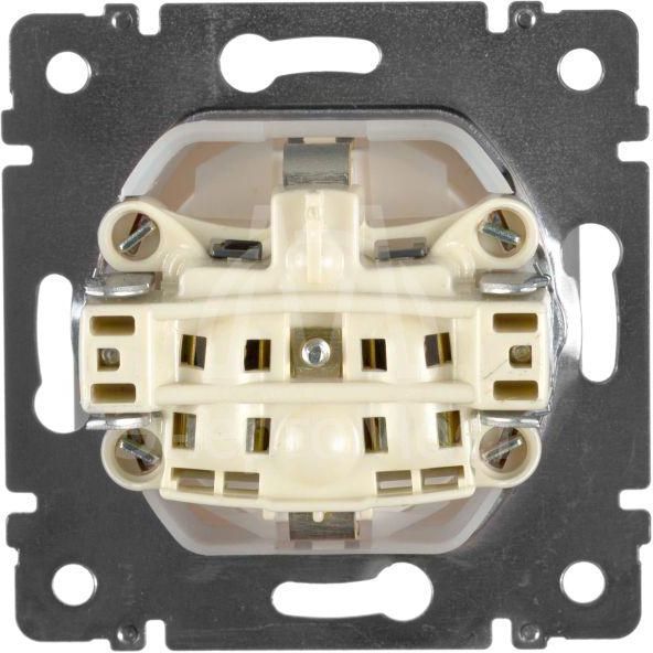 Механизм розетки 1-м СП Valena 2К+3 IP44 с защ. крышкой защ. шторки с заземл. нем. станд. бел. Leg 774220