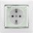 Механизм розетки 1-м СП Valena 2К+3 IP44 с защ. крышкой защ. шторки с заземл. нем. станд. бел. Leg 774220