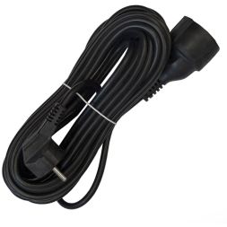 Удлинитель-шнур 1х10м с заземл. 16А IP20 ПВС 3х1 черн. DOMTOK 2360