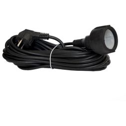 Удлинитель-шнур 1х10м с заземл. 16А IP20 ПВС 3х1 черн. DOMTOK 2360