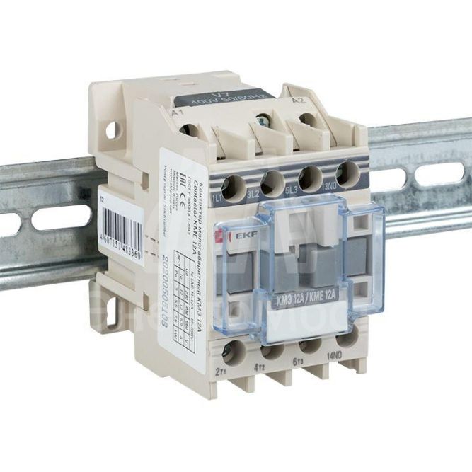 Контактор КМЭ 12А кат. 220В AC 1НЗ EKF ctr-s-12-220-nc