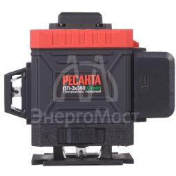 Построитель лазерный ПЛ-3Х360 Green Ресанта