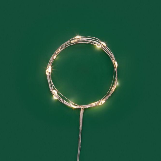 Гирлянда светодиодная Роса 2м 20 LED теплый бел. IP20 2хАА (в комплект не входят) Neon-Night 302-056
