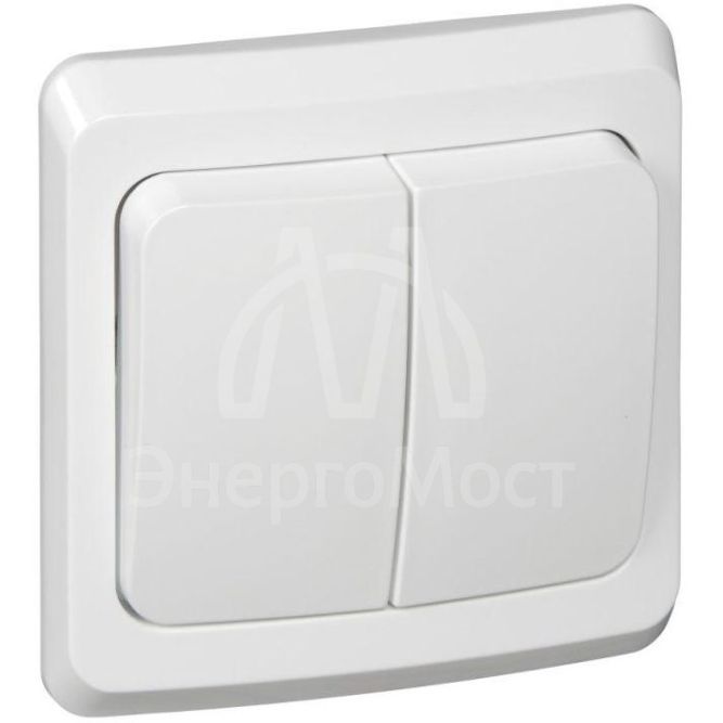 Выключатель 2-кл. СП Этюд 10А IP20 бел. SchE BC10-002B