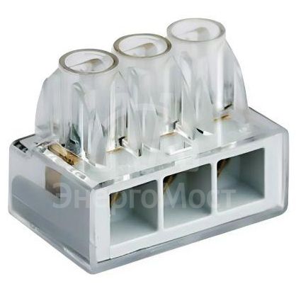 Клемма 3х(10-25мм)х1пол. винт. п/п DKC B253