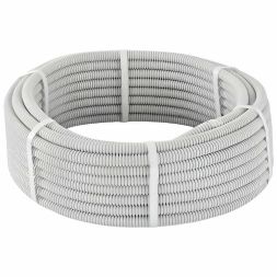 Труба гофрированная ПВХ d20мм с протяжкой сер. (уп.50м) TOKOV ELECTRIC TKE-TG/P-20-C06/50