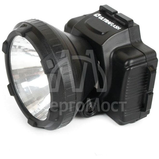 Фонарь налобный аккумуляторный LED 5364 (220В LED 2 режима; черн.) Ultraflash 11258