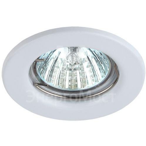 Светильник ST1 WH 50Вт MR16 12В точечный штампован. бел. ЭРА C0043797