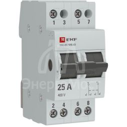 Переключатель трехпозиционный ТПС-63 2P 25А PROxima EKF TPS225