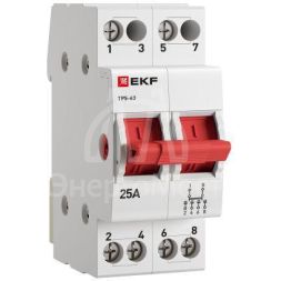 Переключатель трехпозиционный ТПС-63 2P 25А PROxima EKF TPS225