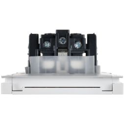 Розетка СП FORTE&amp;PIANO 16А IP44 FP221 с заземл. защ. шторки с крышкой винт. крепл. бел. IEK FP-R16-16-44-K01