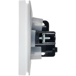 Розетка СП FORTE&amp;PIANO 16А IP44 FP221 с заземл. защ. шторки с крышкой винт. крепл. бел. IEK FP-R16-16-44-K01