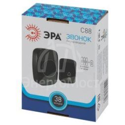 Звонок беспроводной C88 36 мелодий черн. Эра Б0054087