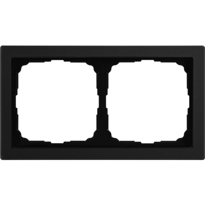 Рамка 2-м ArtGallery Pure матов. органич. стекло черн. SE GAL331002