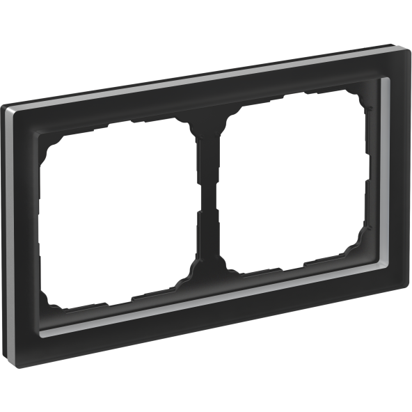 Рамка 2-м ArtGallery Pure матов. органич. стекло черн. SE GAL331002