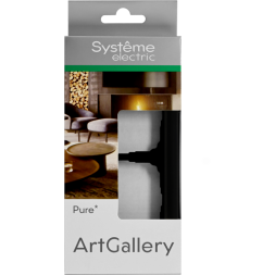 Рамка 2-м ArtGallery Pure матов. органич. стекло черн. SE GAL331002