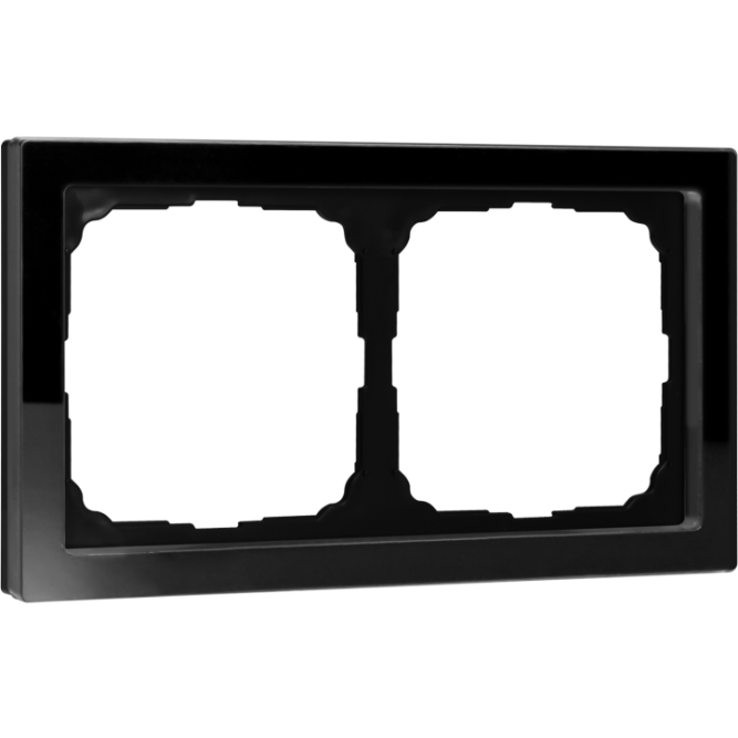 Рамка 2-м ArtGallery Pure матов. органич. стекло черн. SE GAL331002