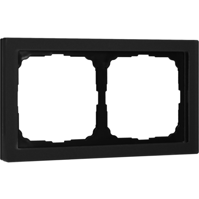 Рамка 2-м ArtGallery Pure матов. органич. стекло черн. SE GAL331002