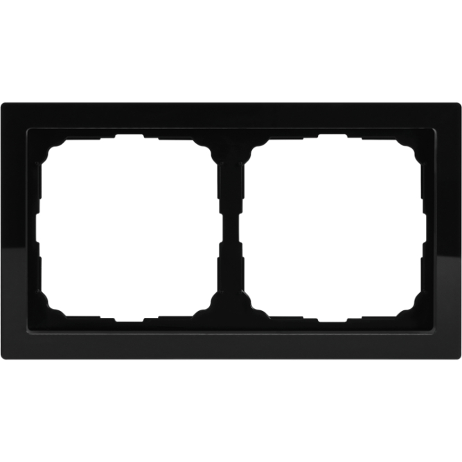 Рамка 2-м ArtGallery Pure матов. органич. стекло черн. SE GAL331002