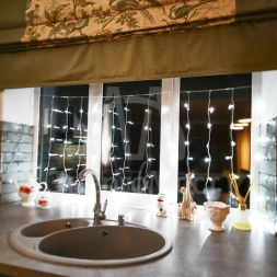 Гирлянда &amp;quot;Светодиодный дождь&amp;quot; с контроллером 1.5х1м 96LED бел. прозр. провод 8Вт 230В IP20 NEON-NIGHT 235-025