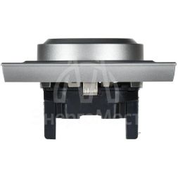 Розетка 2-м СП BRITE РСш12-3-БрА 16А в сборе с заземл. защ. шторки алюм. IEK BR-R24-16-K47-F