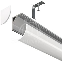 Профиль алюминиевый накладной 16х16 Maytoni ALM008S-2M