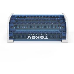Шина на DIN-рейку в корпусе (кросс-модуль) 4 группы по 15 отверстий 125А TOKOV ELECTRIC TKE-DBTB-125-4-15/3L+PEN