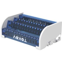 Шина на DIN-рейку в корпусе (кросс-модуль) 4 группы по 15 отверстий 125А TOKOV ELECTRIC TKE-DBTB-125-4-15/3L+PEN