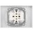 Розетка 2-м СП Accent 6-204-06 16А IP20 250В 2P AL/CU перламутр. Intro Б0063446