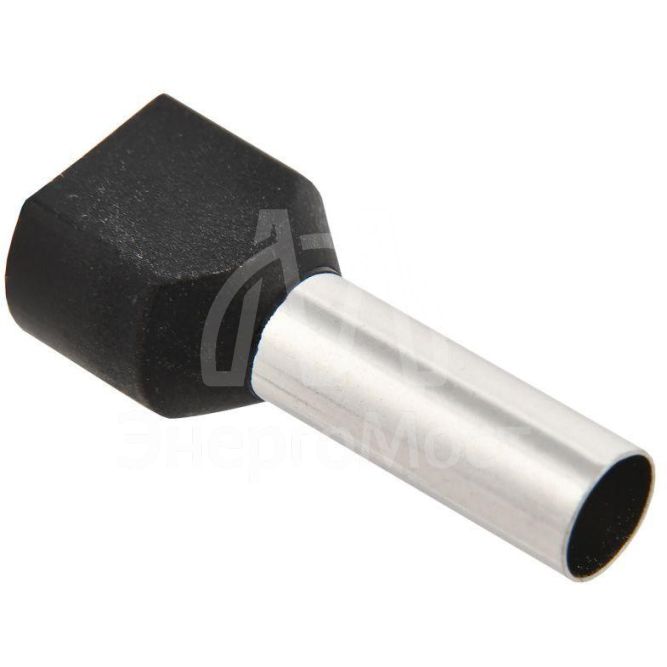 Наконечник-гильза изол. НГИ2 6.0-14 черн. (уп.100шт) IEK UTE10-D6-0-100