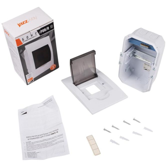 Бокс модульный встраив. PDB/R 1004 WH (ЩРВ-П- 4) IP41 пластик. Pro JazzWay 5071728