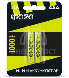 Аккумулятор AAA 1000мА.ч Ni-MH BL-2 (уп.2шт) ФАZА 5002913