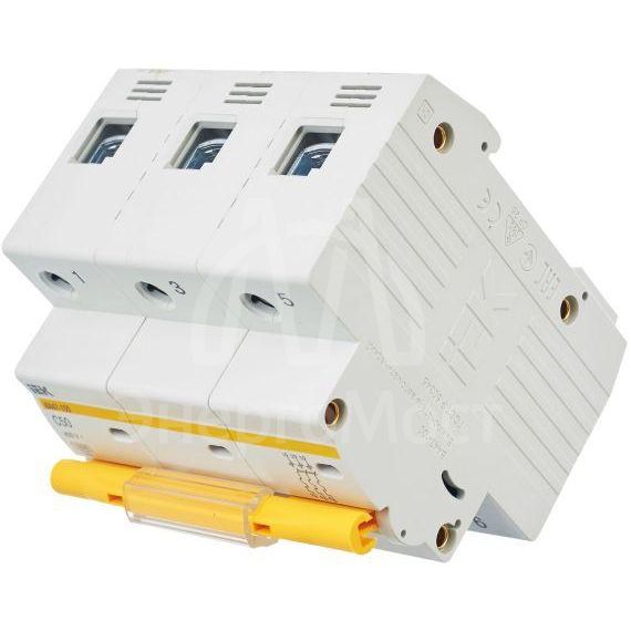 Выключатель автоматический модульный 3п C 50А 10кА ВА47-100 IEK MVA40-3-050-C