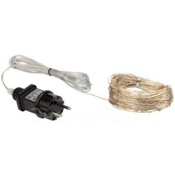 Гирлянда светодиодная &amp;quot;Роса&amp;quot; 30м 300LED тепл. бел. 3.6Вт IP44 с трансф. Neon-Night 303-216