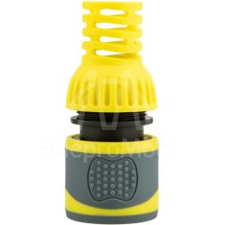 Коннектор для шланга быстросъемный 3/4дюйм с защитой от перегибов ЧЕТЫРЕ СЕЗОНА 62-0302-F