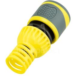 Коннектор для шланга быстросъемный 3/4дюйм с защитой от перегибов ЧЕТЫРЕ СЕЗОНА 62-0302-F