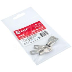 Наконечник силовой медный луженый JG-6-6-4 (ТМЛ) (уп.5шт) EKF jg-6-6-4r