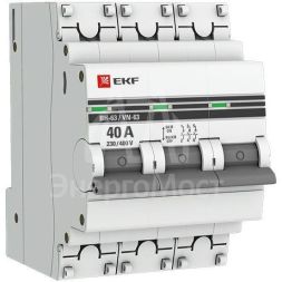 Выключатель нагрузки 3п 40А ВН-63 PROxima EKF SL63-3-40-pro