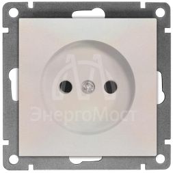 Розетка 1-м СП Афина 16А IP20 без заземл. механизм жемчуг Universal A0022-OBr