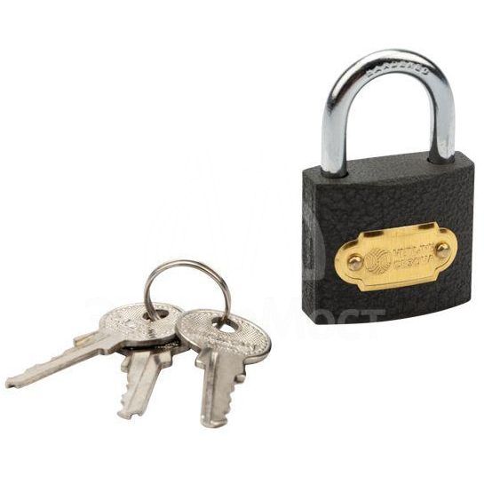 Замок навесной &amp;quot;Чугун&amp;quot; 32мм ЧЕТЫРЕ СЕЗОНА 79-0003