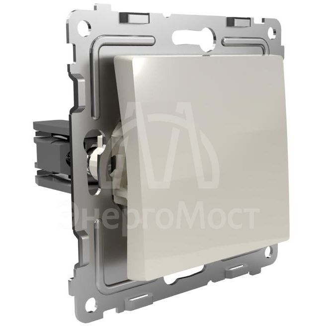 Переключатель проходной 1-кл. СП Pixel 10А IP20 механизм беж. TOKOV ELECTRIC TKE-PX-P1-C02