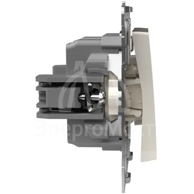 Переключатель проходной 1-кл. СП Pixel 10А IP20 механизм беж. TOKOV ELECTRIC TKE-PX-P1-C02