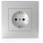 Розетка 1-м СП Pixel 16А IP20 с заземл. защ. шторки в сборе алюм. TOKOV ELECTRIC TKE-PX-R1FZSF-C03