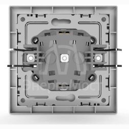 Розетка 1-м СП Pixel 16А IP20 с заземл. защ. шторки в сборе алюм. TOKOV ELECTRIC TKE-PX-R1FZSF-C03