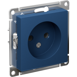 Розетка AtlasDesign 16А без заземл. без шторок механизм аквамарин SE ATN001141