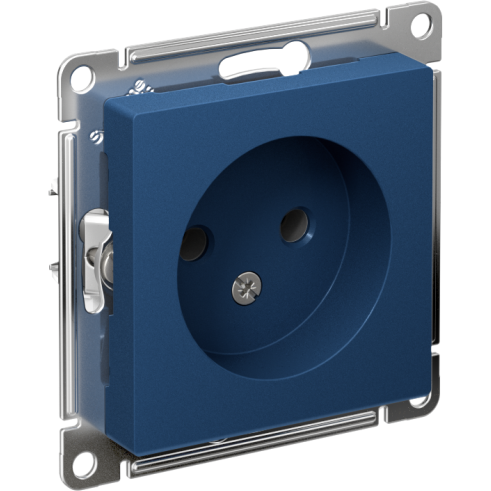 Розетка AtlasDesign 16А без заземл. без шторок механизм аквамарин SE ATN001141