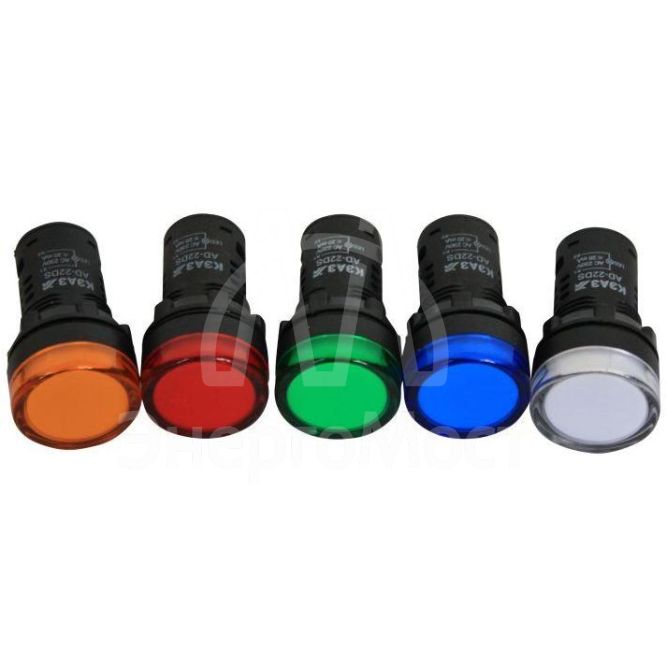 Лампа AD22DS(LED) матрица 22мм 230В желт. КЭАЗ 238573