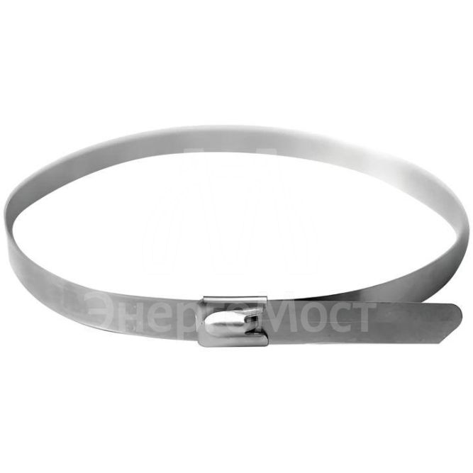 Хомут кабельный 4.6х300 нерж. сталь AISI 316 серебр.(уп.50шт) DKC 27606