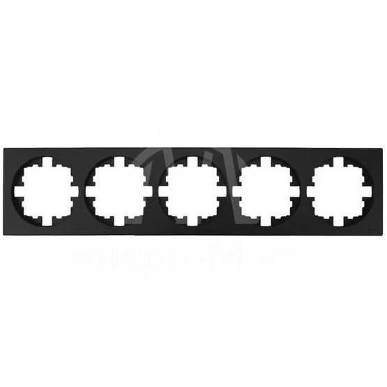 Рамка 5-м OSEN горизонт. квадрат черн. бархат LEZARD 743-4200-150