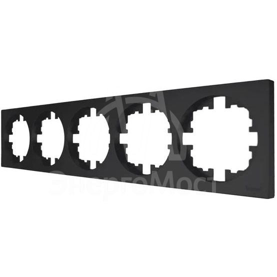 Рамка 5-м OSEN горизонт. квадрат черн. бархат LEZARD 743-4200-150